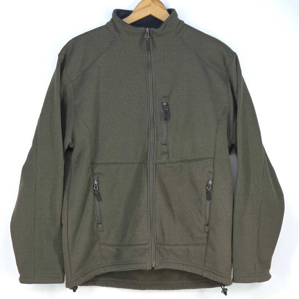 10,000 Ft Above Sea Level Fleece Jacket Mens Large Gorp Checked Full Zip Outdoor - Picture 2 of 15